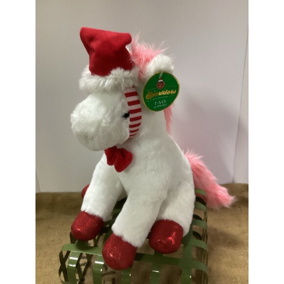 FAO Schwarz Sparklers Wear & Share White Christmas Pony with Child’s Headband - Picture 1 of 9